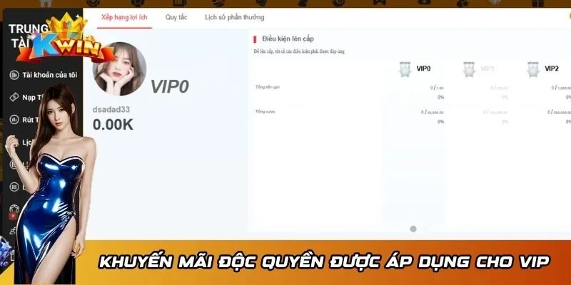 Khuyến mãi độc quyền chỉ được áp dụng cho VIP